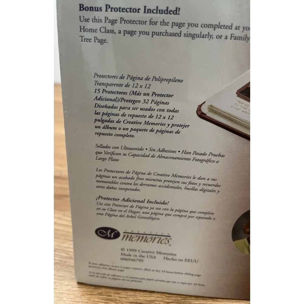 Creative Memories 12x12 Page Protectors From 1999, Pack of 16 Sheets NEW